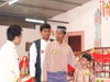 A scene from the short play presented by children depicting the various rituals and customs observed during the Chinese New Year celebrations