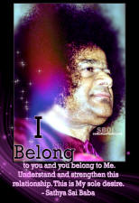 sri-sathya-sai-baba-maroon-robe i belong to you you belong to me - sathya sai baba quote