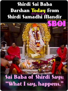 Sai Darshan Today