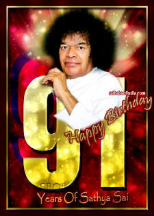 91 years of sathya sai - happy birthday sri sathya sai baba