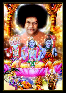 vishnu-sathya-sai-baba-brahama-maheshwara-bharath-Mata-devi-Ganesha