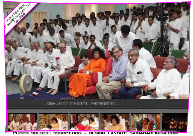 Ratan Tata visits Prasanthi Nilayam - 3-4 Dec 2009