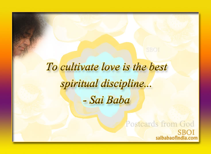 Postcards from God  - Bhagawan Sri Sathya Sai Baba's Maxims - Quotes - Sayings