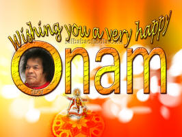 sai baba sri sathya sai baba  Onam Wallpapers