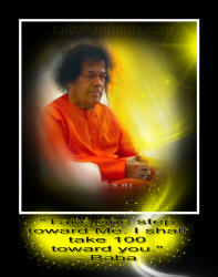 quote and photo of Bhagawan Sri Sathya Sai Baba