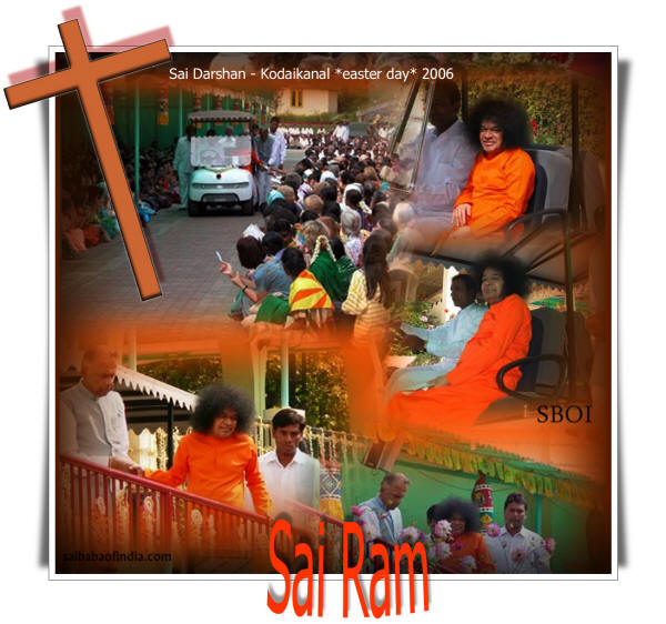 Happy Easter sai baba -sathya sai baba jesus -Easter Greeting Cards