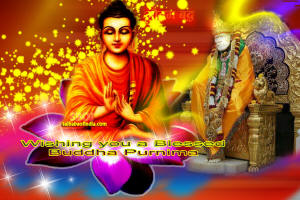 wallpaper Buddha and shirdi sai baba