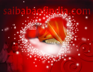 Photo Wallpaper - Sai Baba Lotus feet... in heart