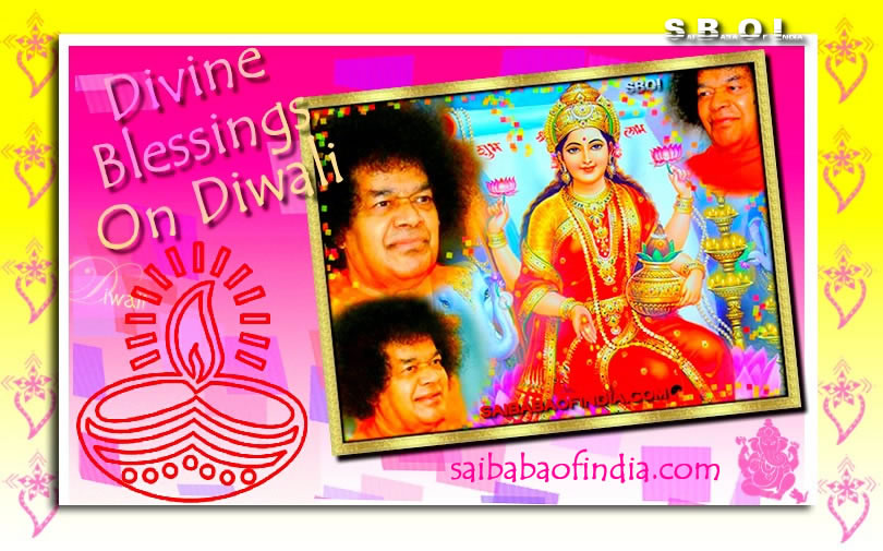 SAI BABA DIWALI GREETING CARDS AND WALLPAPERS