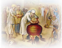 Shirdi Baba cooking