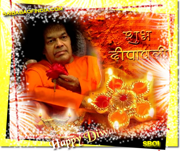 Sai Baba theme Diwali Greeting cards 