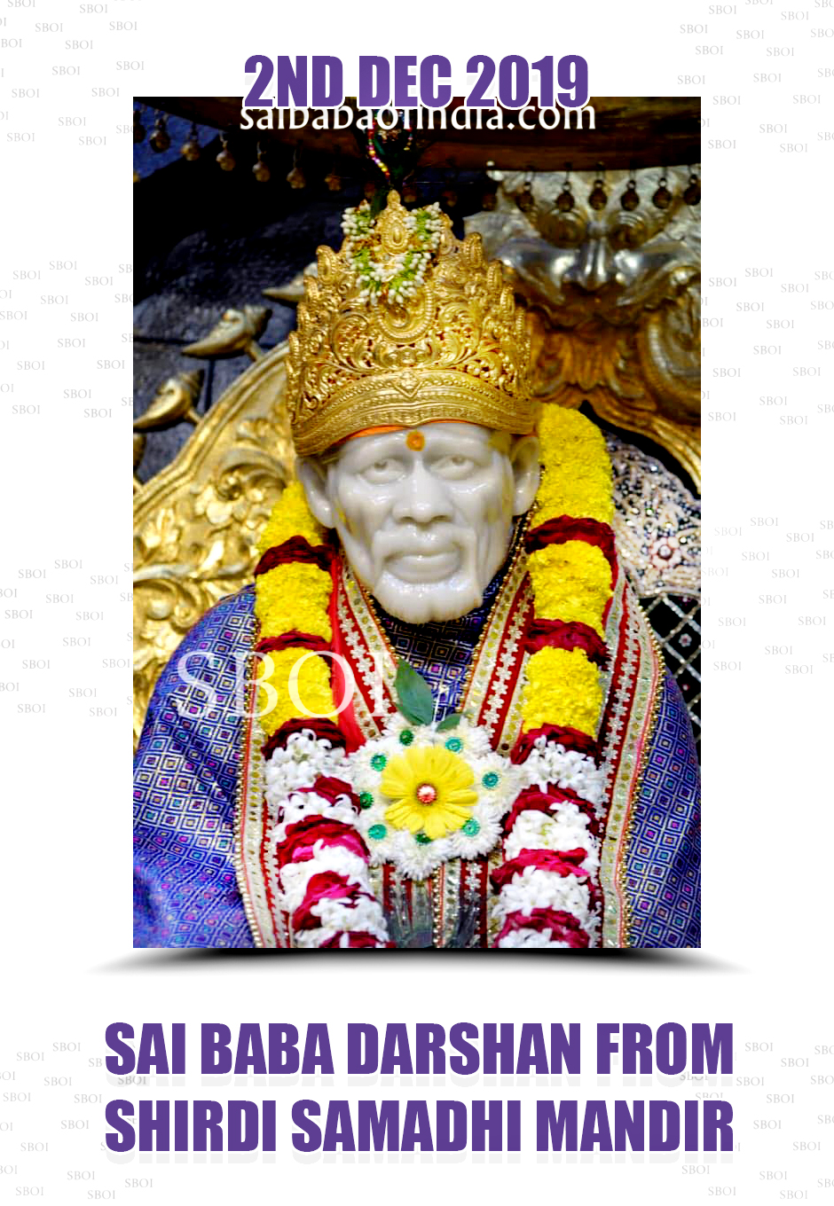 Latest From Shirdi Samadhi Mandir Sai Baba Darshan Photo Today