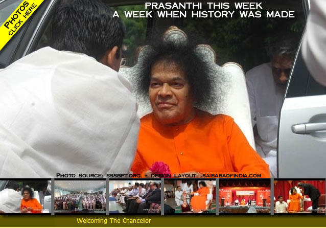 PRASANTHI THIS WEEK Aug 2009 - A WEEK WHEN HISTORY WAS MADE